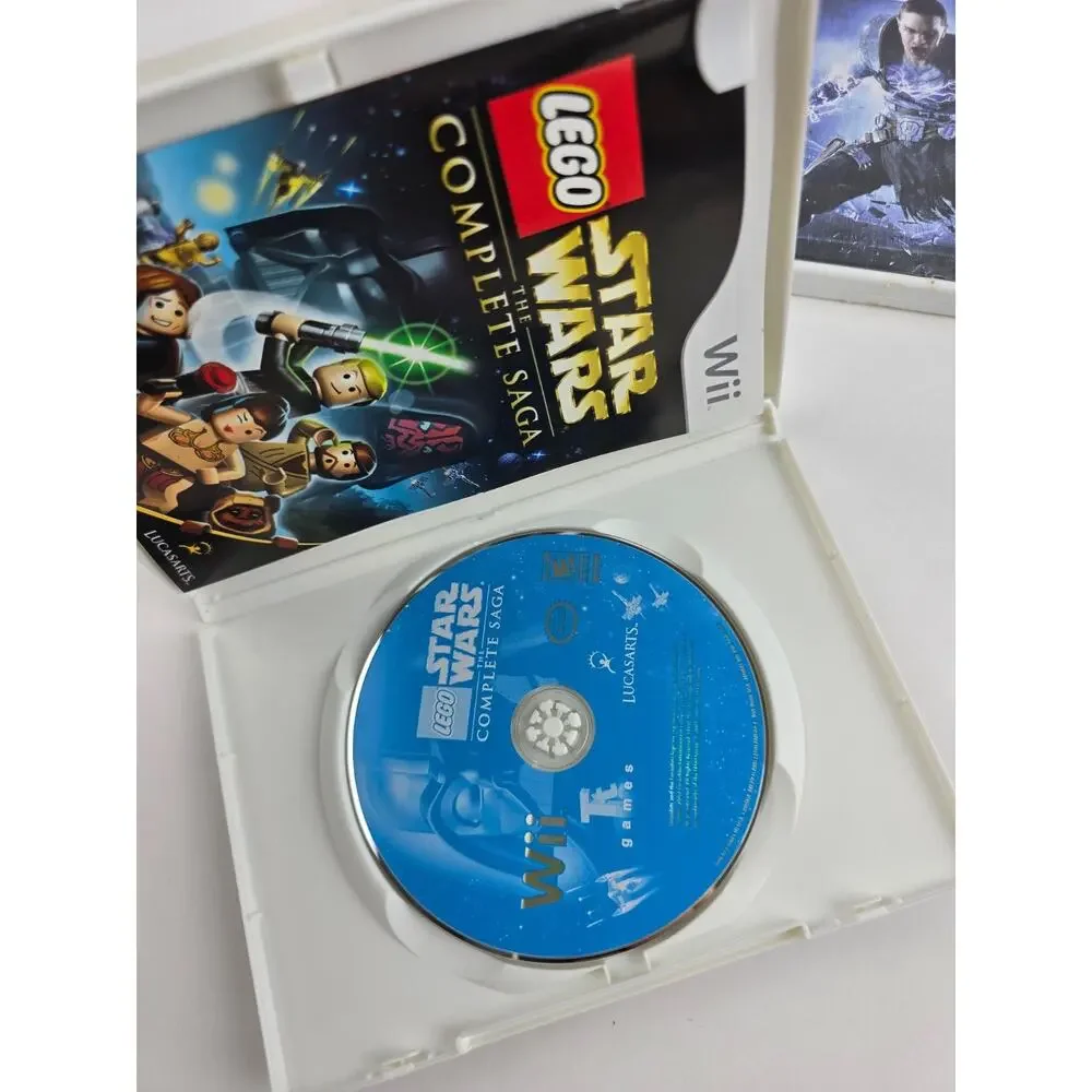 Nintendo Wii Lot Star Wars Games Clone Wars, Complete Saga, Force Unleashed II